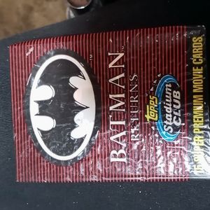 Unopened Batman Returns Topps Stadium Club pack